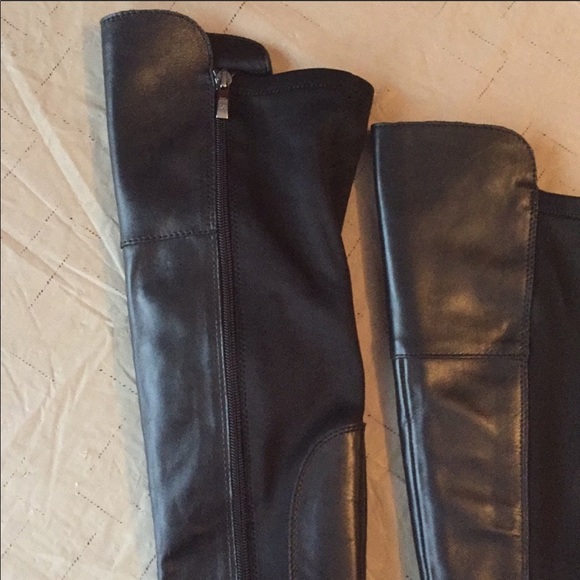 Franco Sarto Genuine Leather Over the Knee Boots - Picture 2 of 4